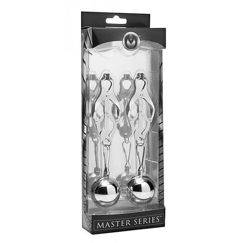 Deviant Monarch Weighted Nipple Clamps by XR Brands