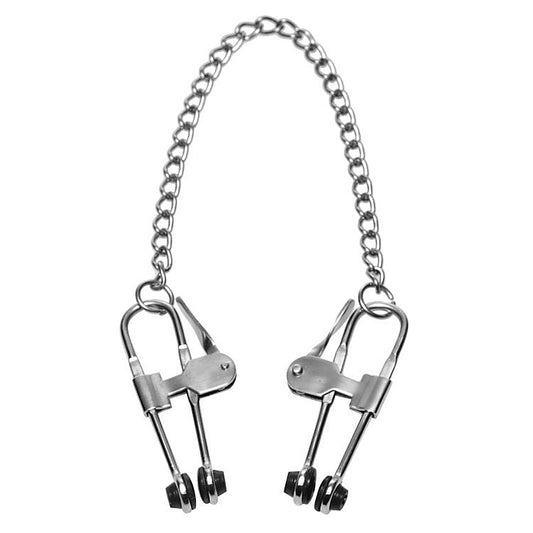 Intensity Nipple Press Clamps With Chain by XR Brands