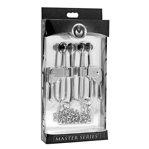Intensity Nipple Press Clamps With Chain by XR Brands