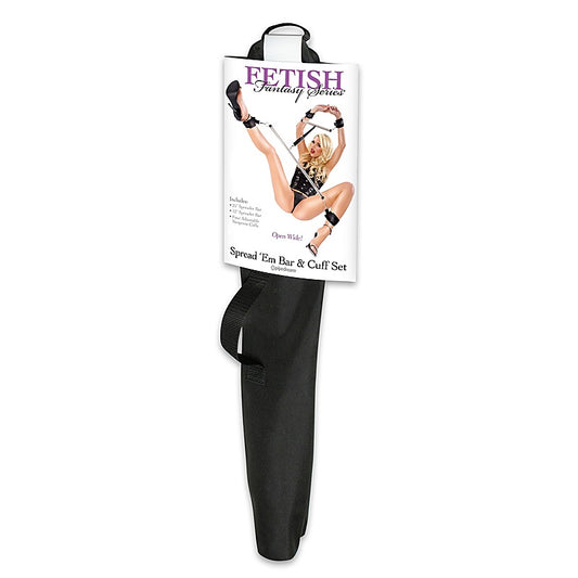 Fetish Fantasy Spread Em BDSM Bar and Cuff Set