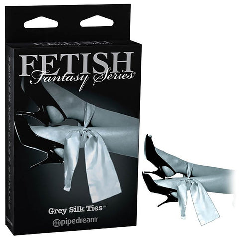 Fetish Fantasy Limited Edition Grey Silk Ties