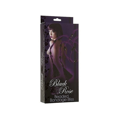 Black Rose Multi Position Beaded Rope by Doc Johnson