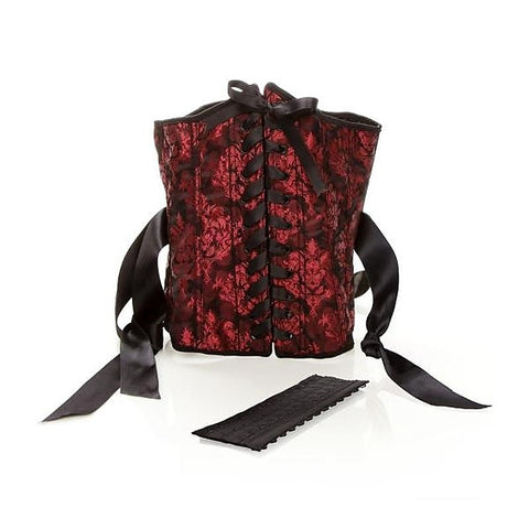 Scandal Bustier with Fetish Play Cuffs by California Exotics