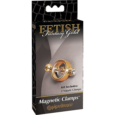 Fetish Fantasy Gold Magnetic Womens Nipple Clamps
