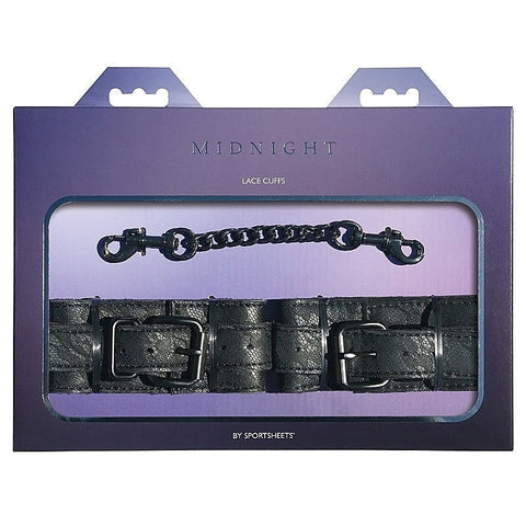 Midnight Lace Cuffs by Sportsheets
