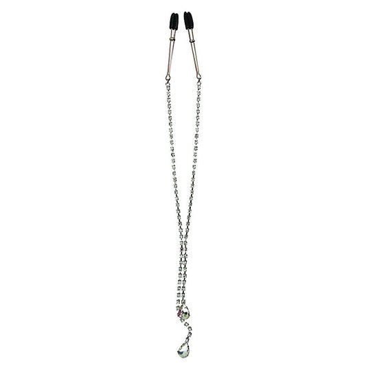 Midnight Teardrop Nipple Clips by Sportsheets