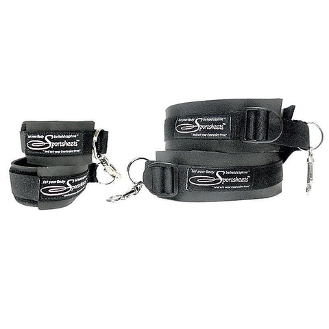 Adjustable Thigh-Wrist Cuffs by Sportsheets