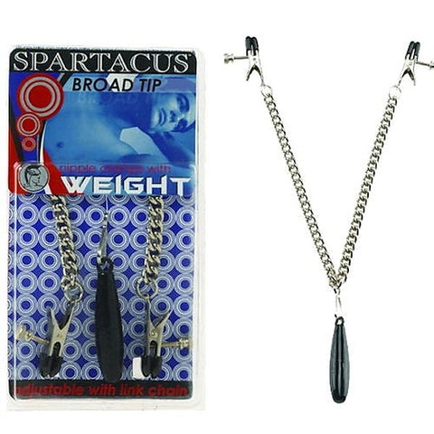 Weighted Adjustable Broad Tip Clamps with Link Chain