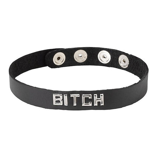 Wordband Collar - BITCH by Spartacus Enterprises