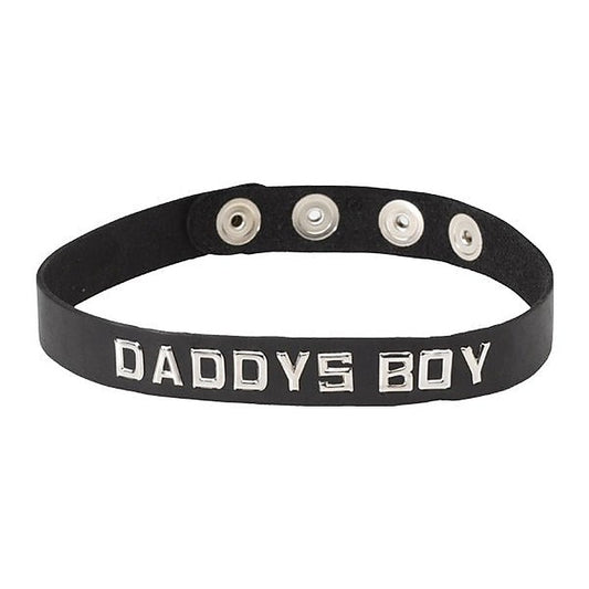 Wordband Collar DADDYS BOY by Spartacus Enterprises
