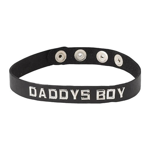 Wordband Collar DADDYS BOY by Spartacus Enterprises