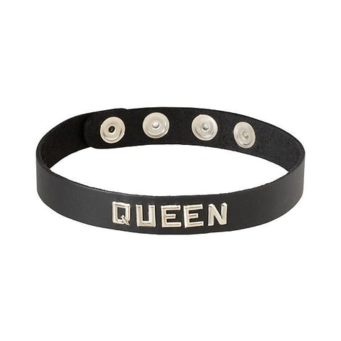 Wordband Collar - QUEEN by Spartacus Enterprises