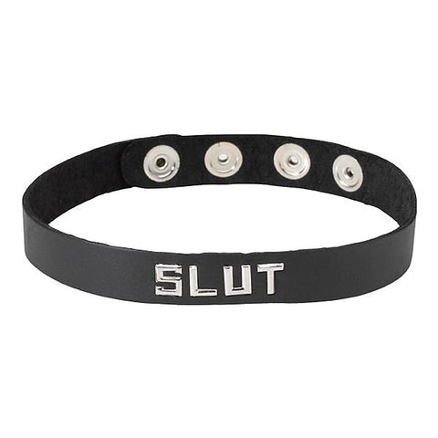 Wordband Collar - SLUT by Spartacus Enterprises