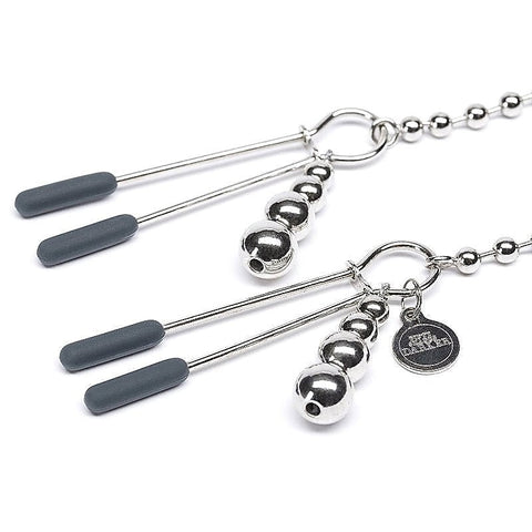 Fifty Shades Darker At My Mercy Beaded Chain Nipple Clamps