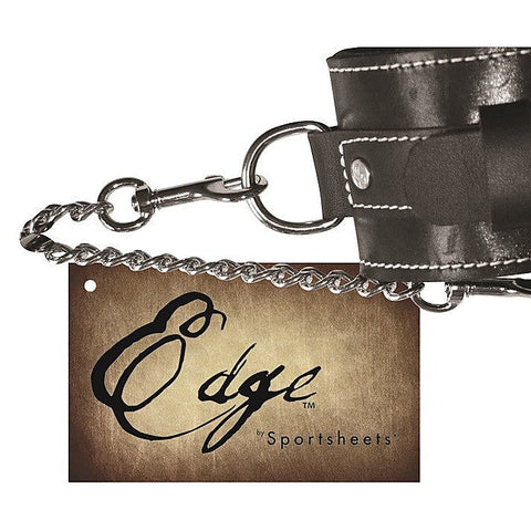 Edge Leather Ankle Restraints by Sportsheets