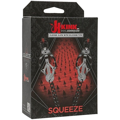 Kink Squeeze Clover Clips with Silicone Tips by Doc Johnson