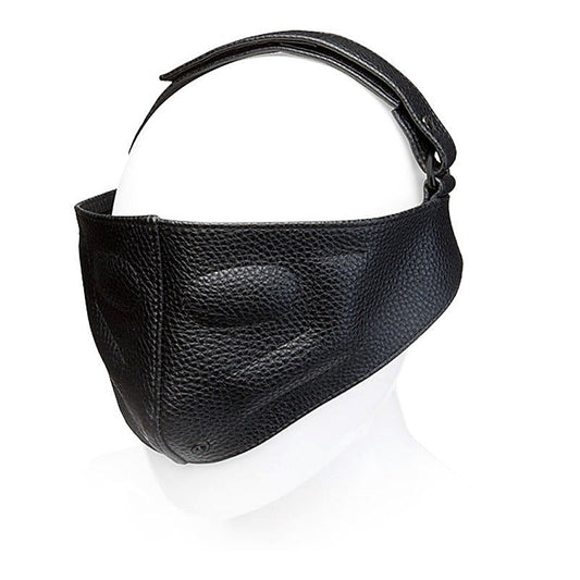 Kink Leather Blinding Mask Black by Doc Johnson