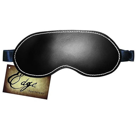 Edge Leather Blindfold by Sportsheets