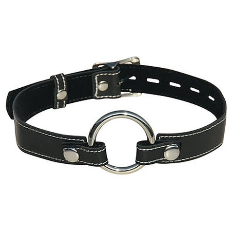 Edge Leather Seamless O-Ring Gag by Sportsheets
