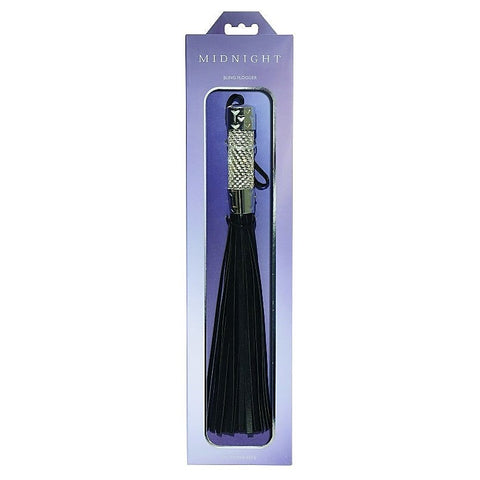 Midnight Bling Fetish Play Flogger by Sportsheets