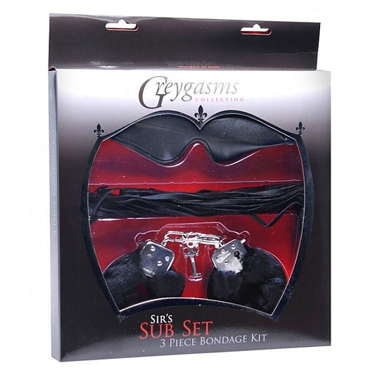 Sir's Sub Set 3 Piece Bondage Kit by XR Brands