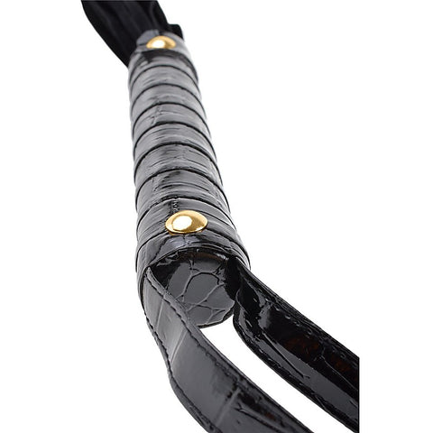Fetish Fantasy Gold Cat O' Nine Leather Flogger