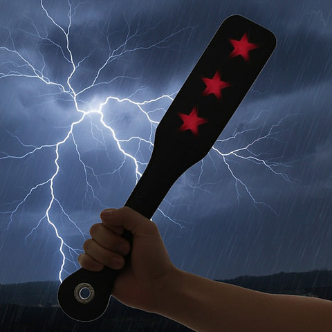 12 Inch Leather Stars Impression Paddle by Sportsheets