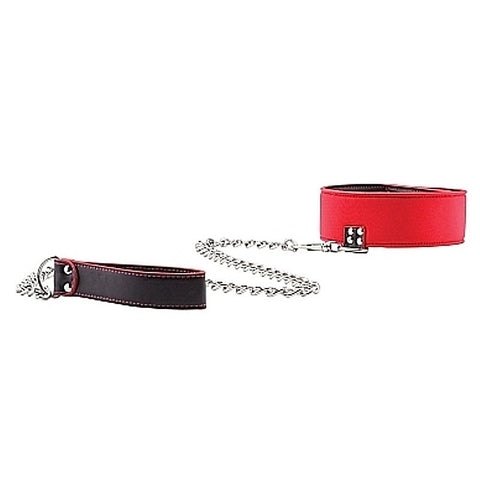 Ouch Reversible Collar with Leash by Shots Toys