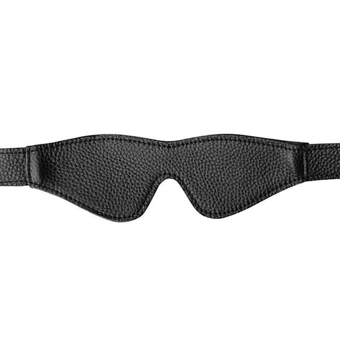 Onyx Leather Blindfold by XR Brands