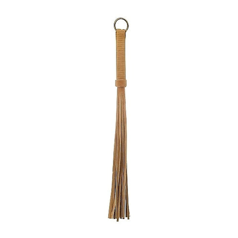 Bonded Leather Whip Brown by Shots Toys