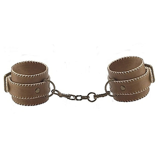 Durable Leather Ankle Restraints by Shots Toys