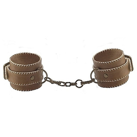 Durable Leather Ankle Restraints by Shots Toys