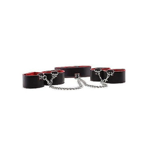 Ouch Reversible Collar / Wrist / Ankle Cuffs by Shots Toys