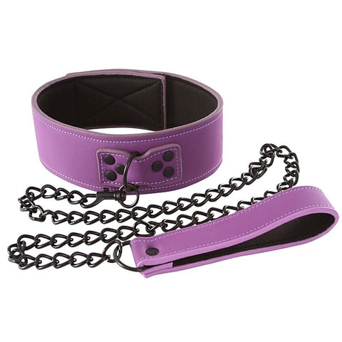 Lust Bondage Collar Purple by NS Novelties