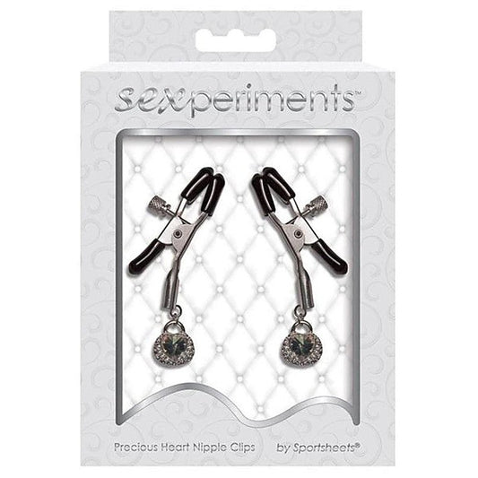 Precious Heart Nipple Clips by Sportsheets