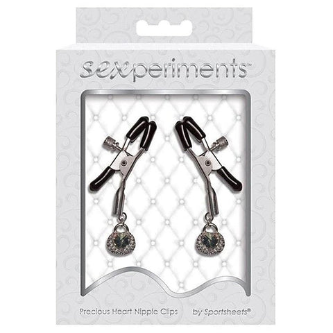 Precious Heart Nipple Clips by Sportsheets