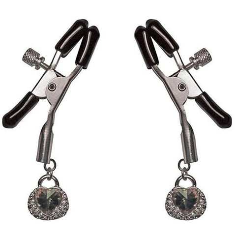 Precious Heart Nipple Clips by Sportsheets