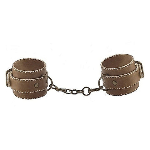 Bonded Leather Cuffs for Hands by Shots Toys