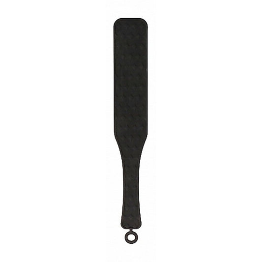 Silicone Textured Paddle Black by Shots Toys