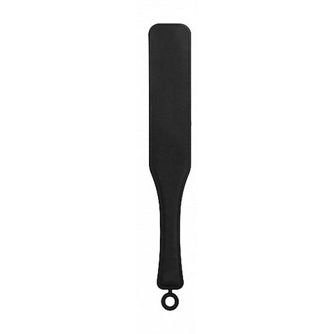 Silicone Textured Paddle Black by Shots Toys