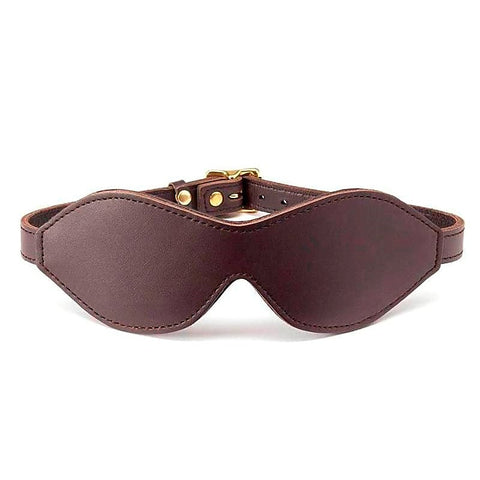 Brown Leather Blindfold by Coco de Mer