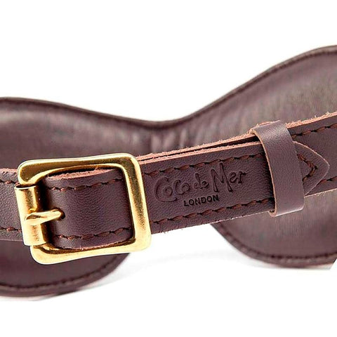 Brown Leather Blindfold by Coco de Mer