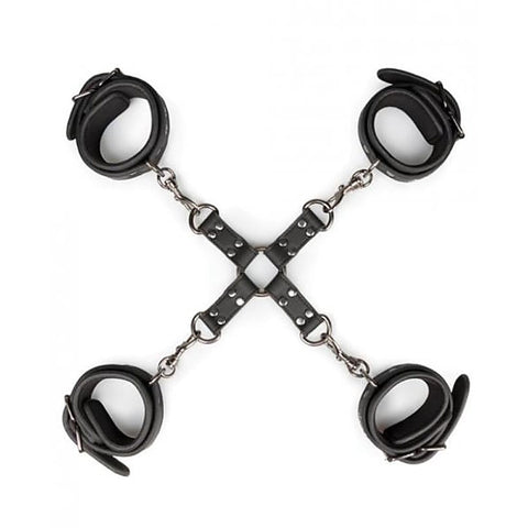 Fetish Ankle and Wrist Cuffs and Hogtie Set by Easytoys