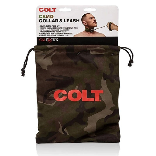 Colt Camo Fetish Play Collar and Leash by California Exotics