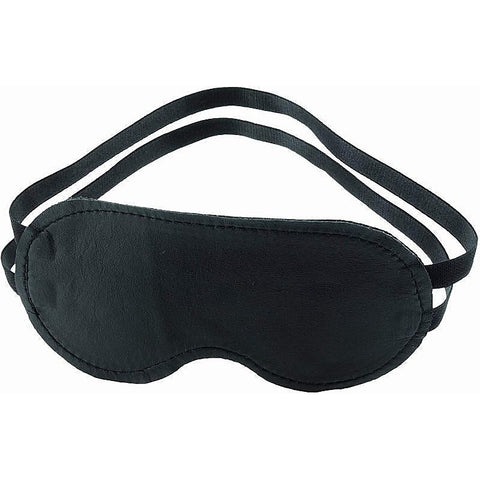 Soft Leather Contour Blindfold with Double Straps