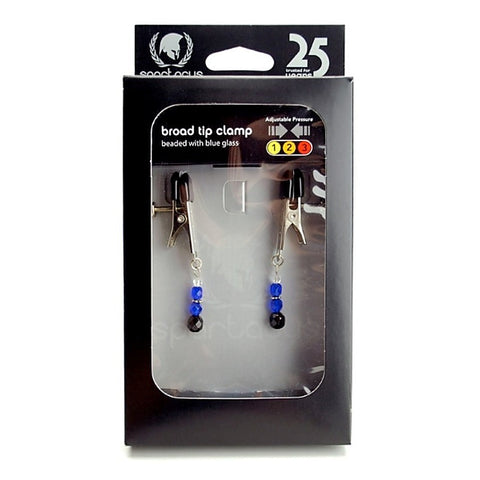 Luxurious Glass Bead Nipple Clamps by Spartacus