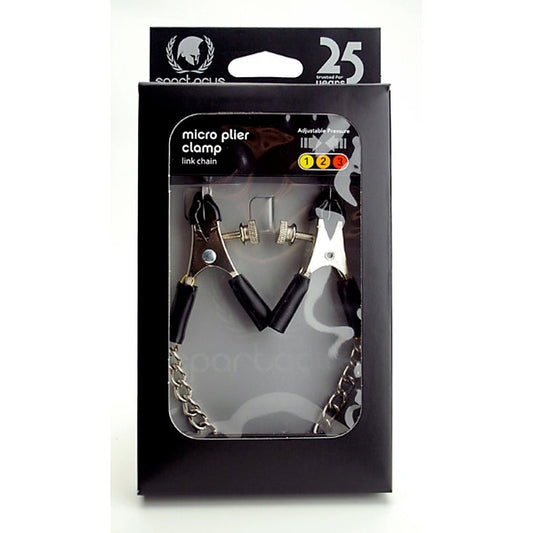 Adjustable Micro Plier Clamps with Link Chain by Spartacus