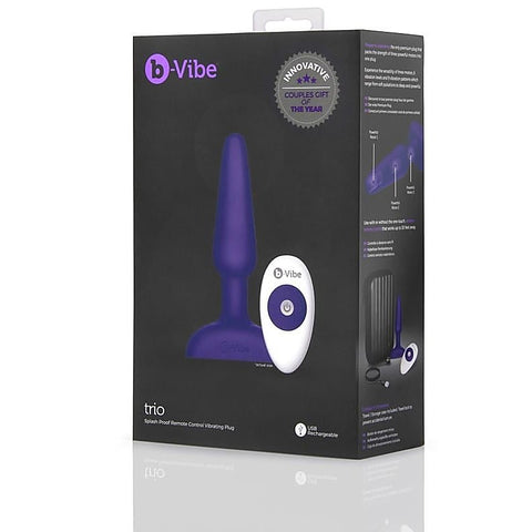Trio Vibrating Butt Plug by B-Vibe