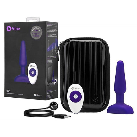 Trio Vibrating Butt Plug by B-Vibe