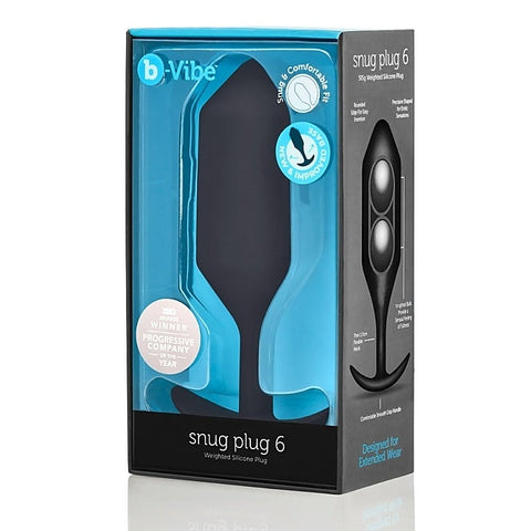 Snug Plug 6 Weighted Silicone Butt Plug by B-Vibe